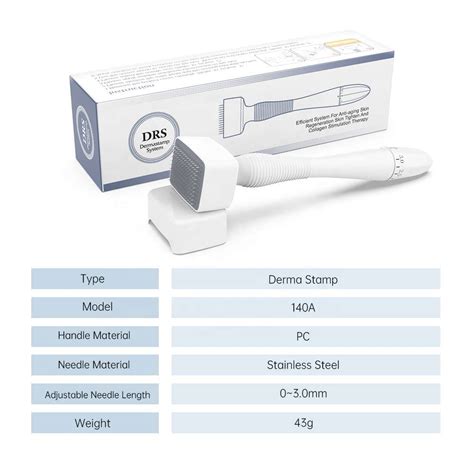 Drs Adjustable Derma Stamp A Pins Microneedle Derma Roller Anti