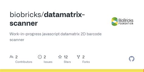 GitHub - biobricks/datamatrix-scanner: Work-in-progress javascript ...