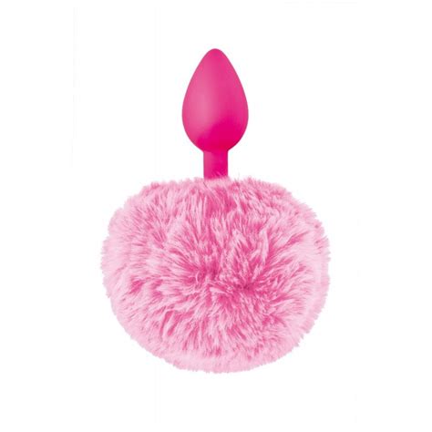 Plug Anal De Silicone Cauda De Coelhinho Rosa