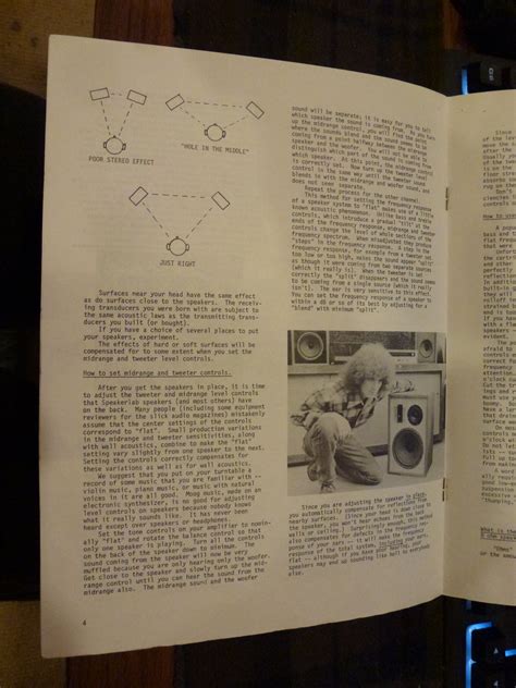 Vintage Speakerlab speaker operating manual from 1974 | Audio Science ...