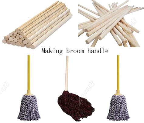 Wooden Round Broom Mop Sticks Handle Shovel Making Sander Machine Wood