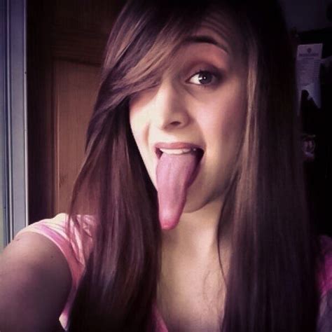 Girl Long Tongue