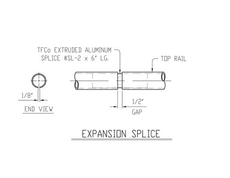 sl  splice lock  join handrail pipe segments includes set screw