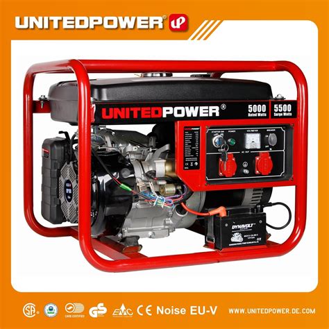 Unitedpower 5kw 6kw Power Portable Gasoline Gas Petrol Generator For