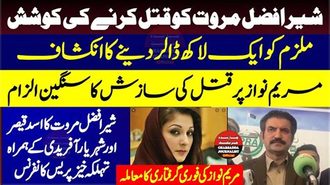 Sher Afzal Marwat Important Press Conference Maryam Nawaz Sharif