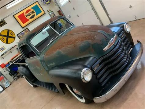 1949 Chevy 3100 Short Bed Badass Sbc V8 Hotrod Patina Rat Rod Shop