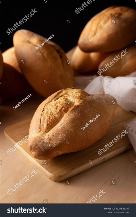 Bolillo Traditional Mexican Bakery White Bread Stock Photo