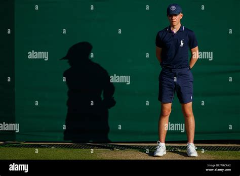 Ball Boys At The Wimbledon Championships 2019 Stock Photo Alamy