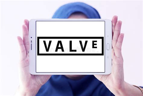 Valve Corporation logo editorial stock photo. Image of entertainment ...