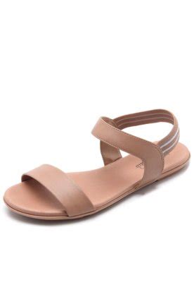 Sandália Rasteira Beira Rio Lisa Nude Compre Agora Dafiti Brasil