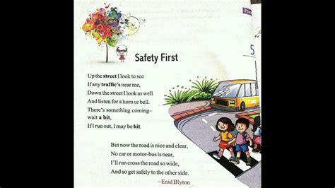 Class 2nd Ll Poem Safety First Ll Enid Blyton Ll Youtube