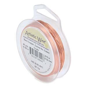 Artistic Wire Ga Bare Copper Rulle