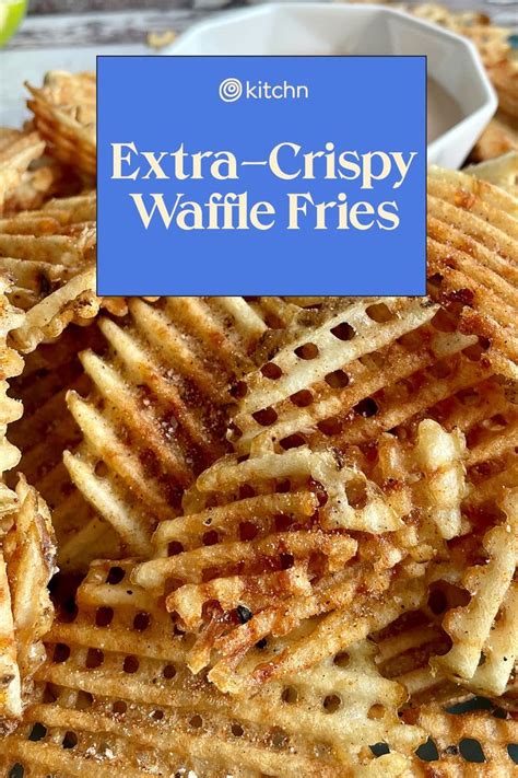 How To Make Extra Crispy Waffle Fries At Home Recipe Waffle Fries