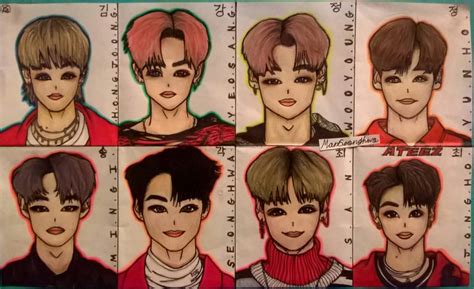 Ateez Fanart Ateez 에이티즈 Amino Amino