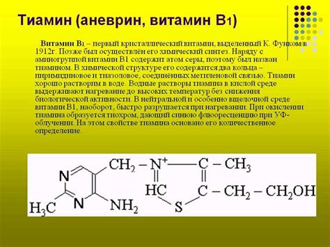 Витамин в1 (тиамин)