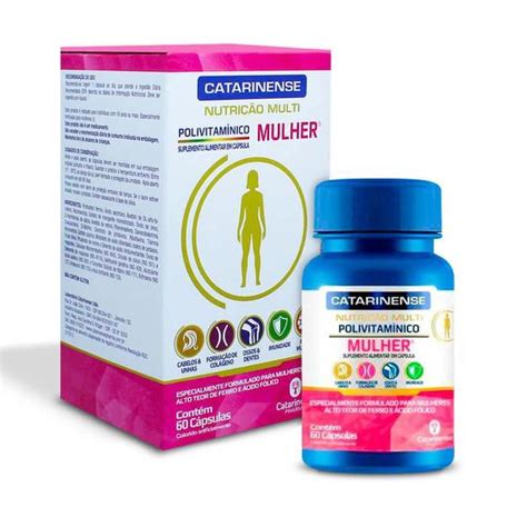 Polivitaminico Mulher Multi Catarinense 60 Cápsulas Multivitamínico