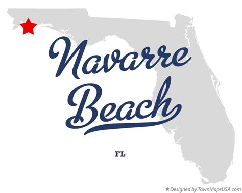 Map of Navarre Beach, FL, Florida