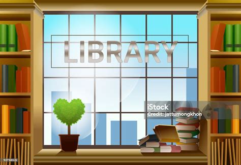 Perpustakaan Nyaman Kerja Santai Ilustrasi Stok Unduh Gambar Sekarang
