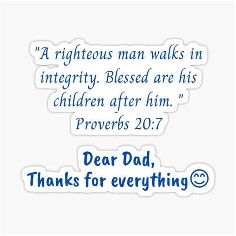 Happy Fathers Day Bible Verse Dear Dad Thanks For Everything A