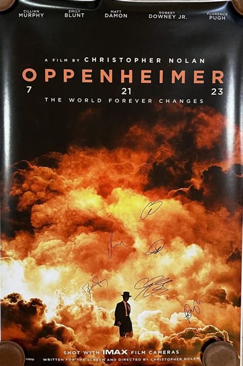 "Oppenheimer" Autographed Movie Poster - YourPremierMemorabilia