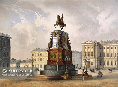 View Of The Monument To Emperor Nicholas I On Saint Isaacs Square