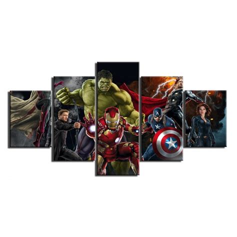 Quadro Avengers Pe As Tabloide Pt