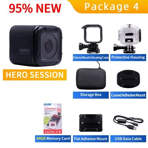 กล้อง Gopro Hero 4เซสชัน Hd กล้องแบบพกพาการควบคุมแบบไร้สายกล้องดิจิตอล