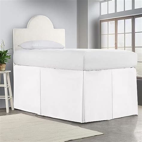 Amazon Extended Dorm Sized Bed Skirt Panel With Ties Panel