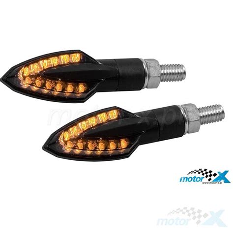 Kierunkowskazy Revo Led Sharp Czarne Uniwersalne E Motor X Pl