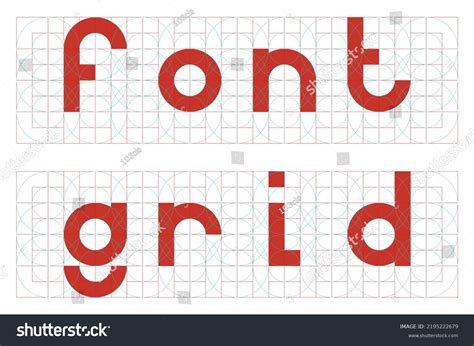 Editable Font Text Concept With Grid Template Royalty Free Stock