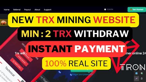 Trx Mining New Website Today Free Tron Cloud Mining Site 2023