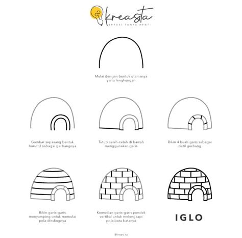 tutorial menggambar iglo kreasita