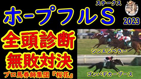 ホープフルステークス2023一週前競馬予想全頭診断！重賞勝ち馬ゴンバデカーブースとシンエンペラーの無敗対決！1勝馬から抽選突破できれば楽しみが