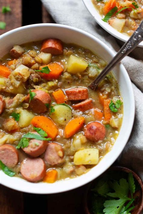 Einfache Kartoffelsuppe mit Würstchen Kochkarussell