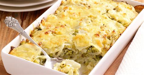 Cauliflower Broccoli Gratin