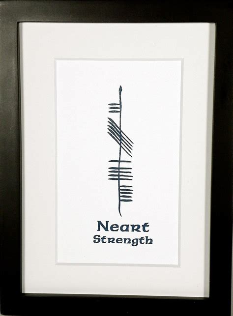 Ogham Strength Neart Print Artofit