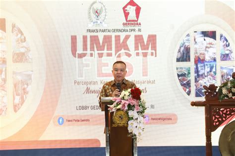 Wakil Ketua Dpr Ri Dasco Buka Acara Pameran Umkm Fest Fraksi