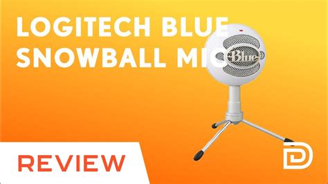 Logitech Blue Snowball Usb Microphone Review Youtube