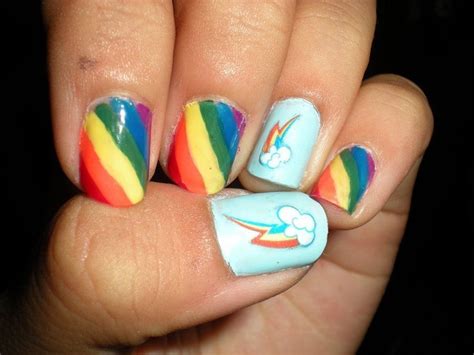 35 Rainbow Nail Art Design Idea That Will Make More Colorful Rainbow