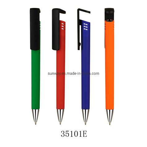 Pen Manufacturer Oem Advertising Logo Phone Holder Plastic Ball Pens