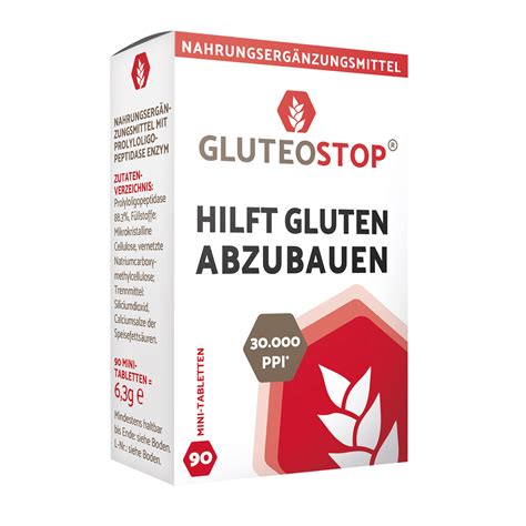 Gluten Enzym Tabletten bei glutenfreier Ernährung GluteoStop Hilft