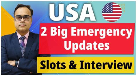 Usa Big Emergency Updates Slots Interview I Usa Study Visa Updates