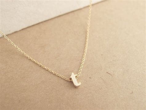 A Delicate Initial Necklace Initial Necklace Gold Personalized