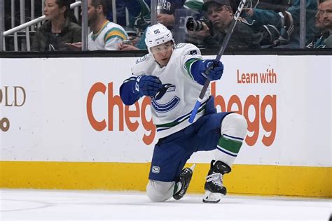 Andrei Kuzmenko scores in OT, Canucks beat Sharks 4-3 - The San Diego ...