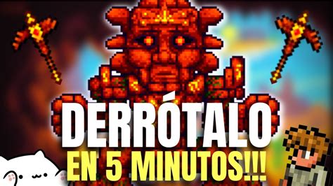 Como Invocar Y Derrotar Al Golem En Terraria Terraria Youtube