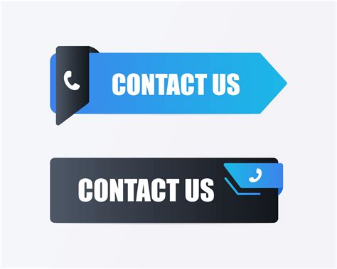 Contact Us Banner Black Advertising Business Sticker 11912937 Vector