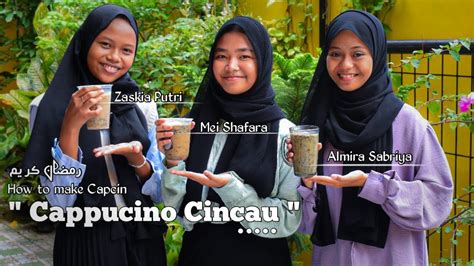 How To Make Capcin Cappucino Cincau Youtube