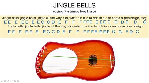 Playing Jingle Bells Using Strings Lyre Harp Youtube