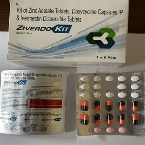 Ziverdo Kit Kit Of Zinc Acetate Tablets Doxycycline Capsule IP