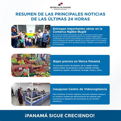 Presidencia De Panam On Twitter Compartimos Un Resumen De Las